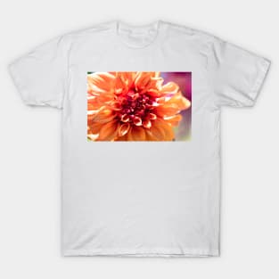 Orange dinnerplate dahlia T-Shirt